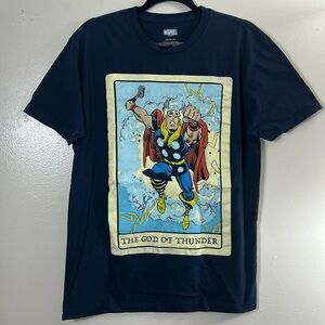 Marvel the God of thunder blue graphic short sleeve tee shirt men’s  L